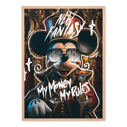 My Money My Rules Art | Motivational Poster | Home Wall Decor | Inspirational Quote | Modern Visual Artwork | Stylish Print | Office | Bedroom Wall Art