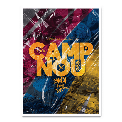 Camp Nou Stadium | Barcelona Football Club | Artistic Wall Poster | Sports Decor | Home & Garden Decor | Visual Artwork