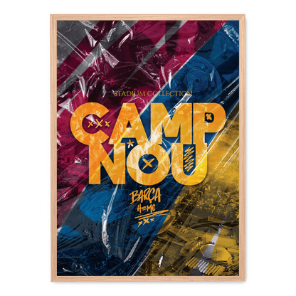 Camp Nou Stadium | Barcelona Football Club | Artistic Wall Poster | Sports Decor | Home & Garden Decor | Visual Artwork