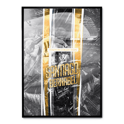 Santiago Bernabéu Stadium Poster | Football Art Print | Sports Stadium Wall Decor | Soccer Gift | Home & Garden Decorative Artwork