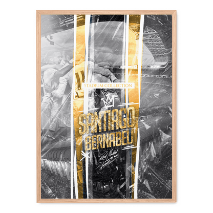 Santiago Bernabéu Stadium Poster | Football Art Print | Sports Stadium Wall Decor | Soccer Gift | Home & Garden Decorative Artwork