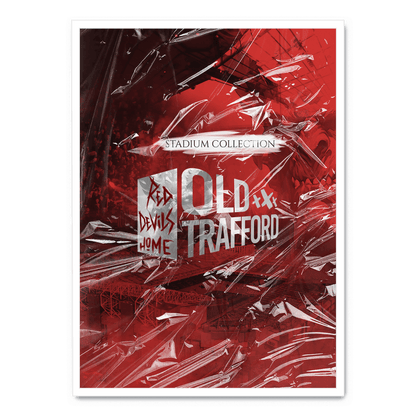 Old Trafford Stadium | Manchester United Wall Art | High-Quality Print | Football Fan Decor Poster | Home Decoration | Vintage Sports Poster | Office Decor | Gift for Soccer Enthusiasts