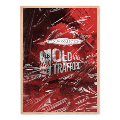 Old Trafford Stadium | Manchester United Wall Art | High-Quality Print | Football Fan Decor Poster | Home Decoration | Vintage Sports Poster | Office Decor | Gift for Soccer Enthusiasts