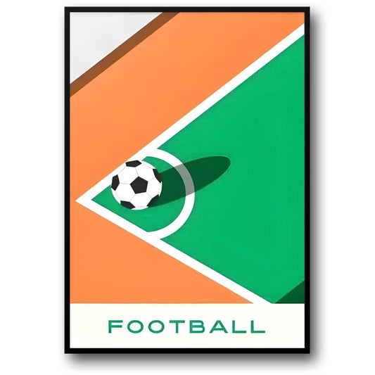 The Geometry of Victory | Soccer Art Series