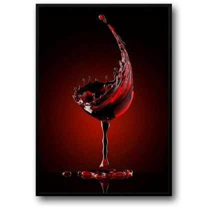 Modern Abstract | Red Wine Splash