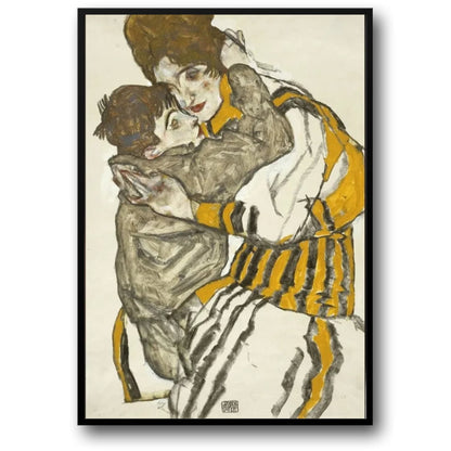 Egon Schiele | A Mother's Love for Her Child | Art Nouveau Print | Fine Art Poster | Wall Decor