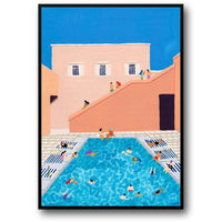 Afternoon at the Pool | Modern Pastel