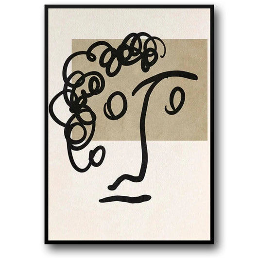 Boundless Lines Poster | Abstract Art Print | Modern Wall Decor | Artistic Home Ambiance | Large Contemporary Design | Interior Decoration