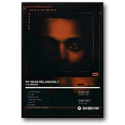 The Weeknd | My Dear Melancholy | Iconic Rap Album Art