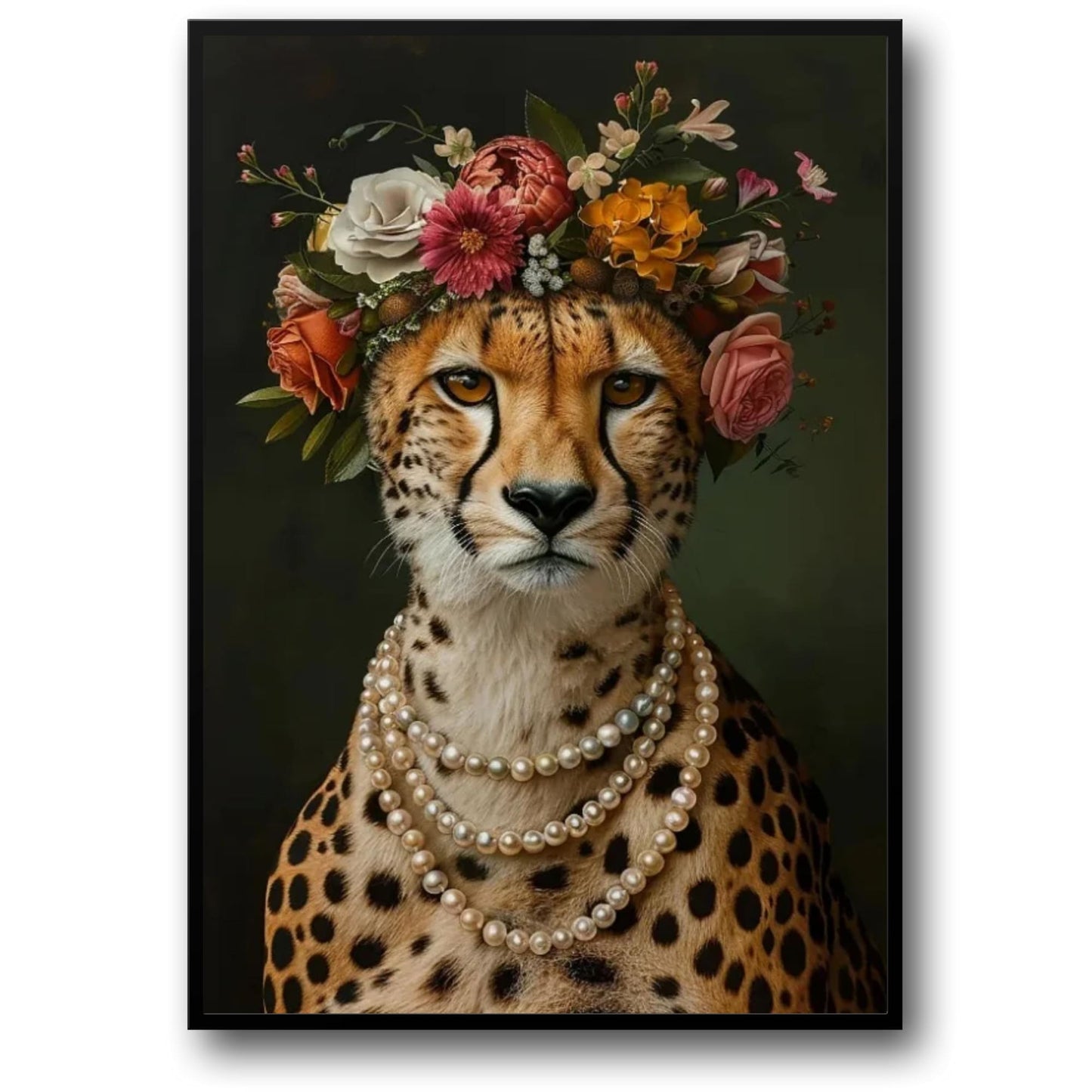 Jungle Royalty | Pearls and Paws | Luxury Fashion Art