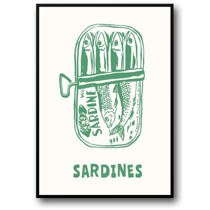 Lemon and Sardines | Fresh Artwork Poster