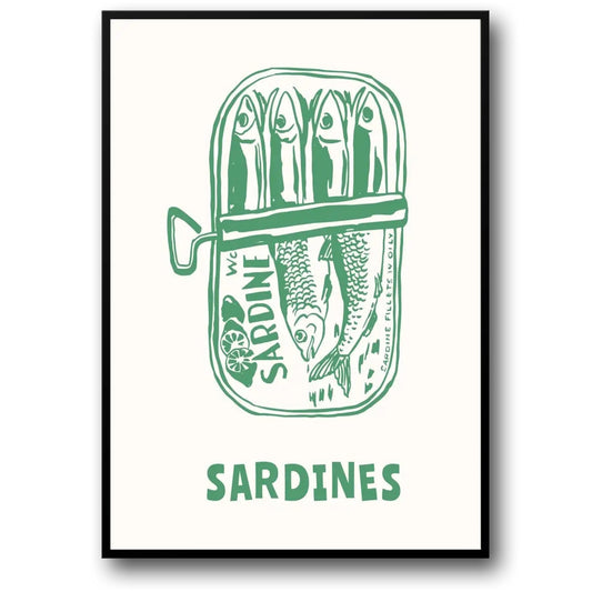 Lemon and Sardines | Fresh Artwork Poster