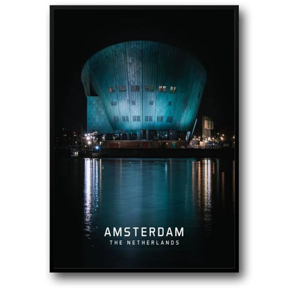 Amsterdam Nemo Poster | Scenic View | European Cityscape | Home Decor | Wall Art | Dutch Architecture | Travel Poster