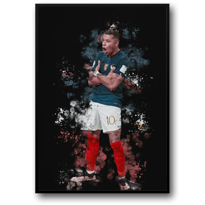 Kylian Mbappe #1 | Celebration |Sport Poster | The Speed, Skill, and Spirit of a Football Legend