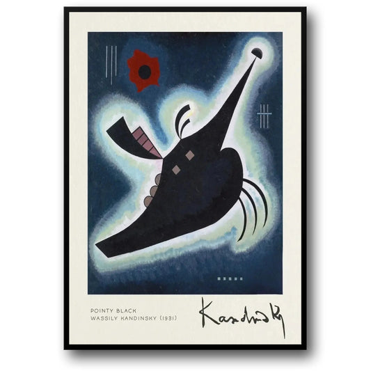 Wassily Kandinsky | Pointy Black 1931 | Abstract Art Poster | Modern Wall Decor