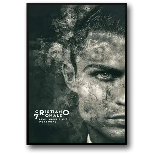 Cristiano Ronaldo Poster | CR7 Action | Unstoppable Force | Soccer Legend Artwork