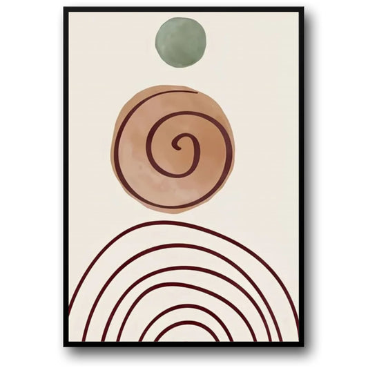 Golden Rays | Botanical Sun-Inspired Minimalism Poster | Wall Art Decor | Home & Garden Artwork