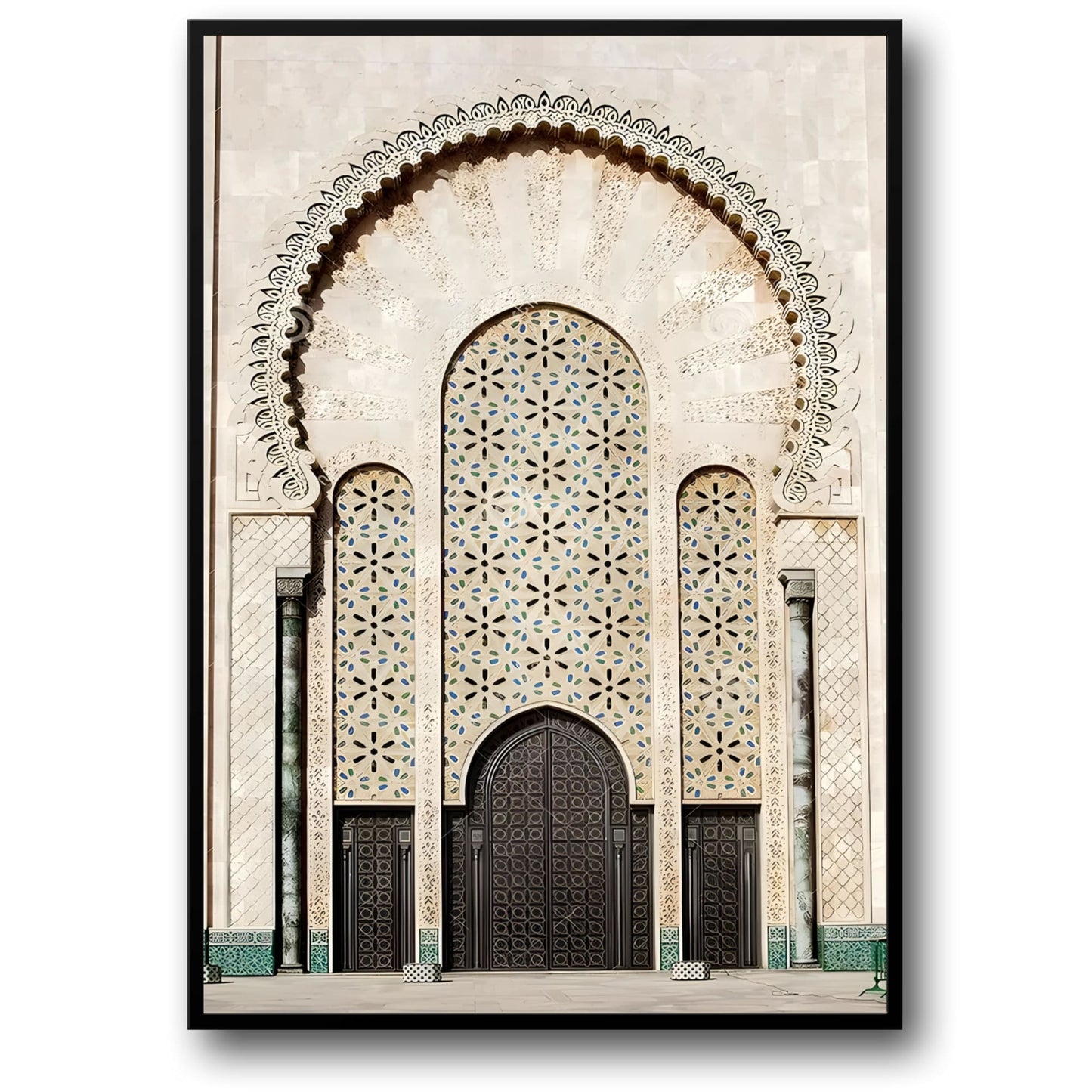 Majestic Mosque Portal | Islamic Architecture Art