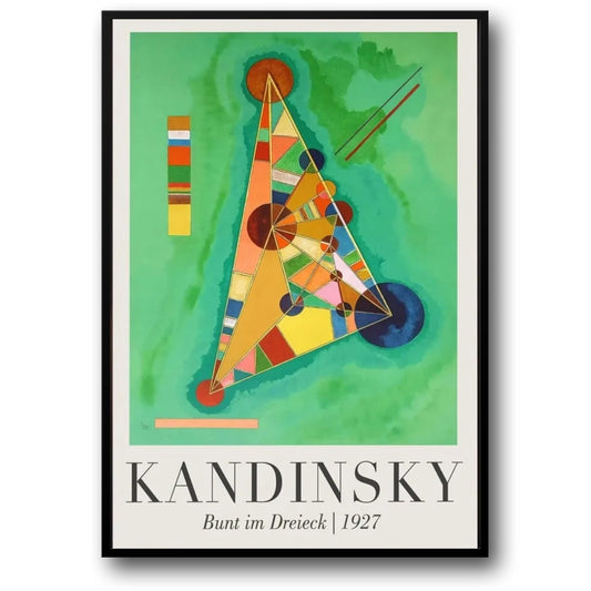 Bunt im Dreieck | Wassily Kandinsky | 1927 | Modern Art Exhibition Poster