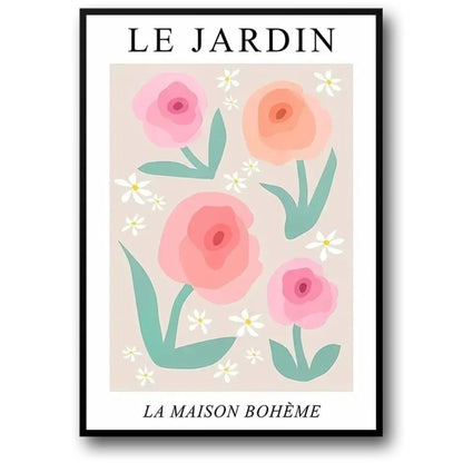 Les Fleurs | Poppies Garden | Colorful Floral Art