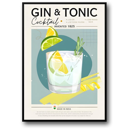 Gin and Tonic | Cocktail Recipe | Bar Decor