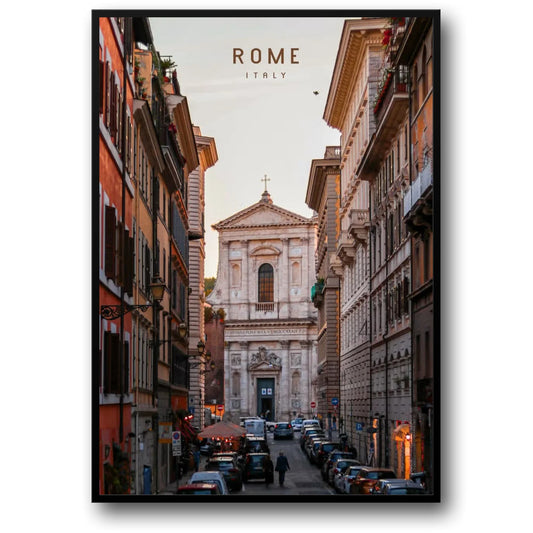 Via Giulia | Rome | Italy | Stroll Through Historic Streets | Architectural Beauty | Captivating Rome Posters