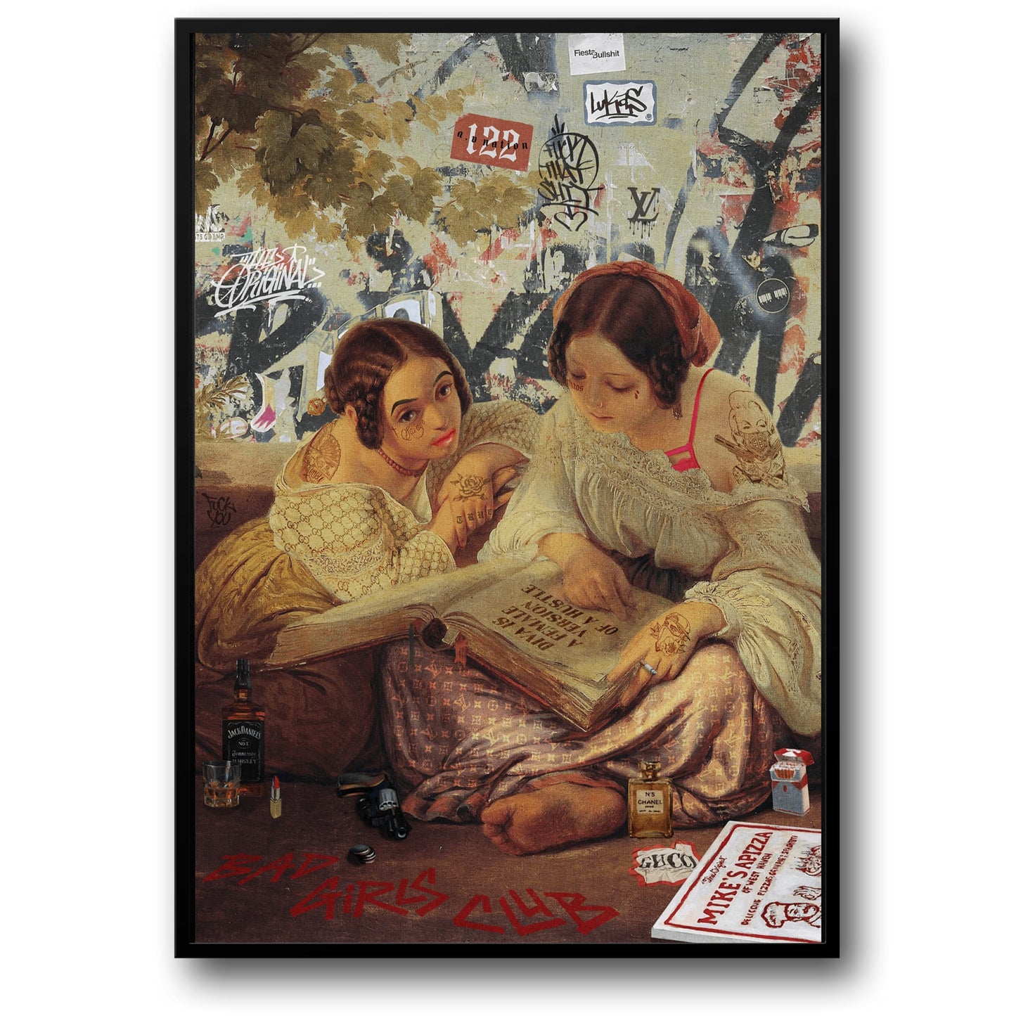 Bad Girls Club | Artistic Wall Poster | Home Decor | Contemporary Artwork | Eye-Catching Design | Vibrant Colors