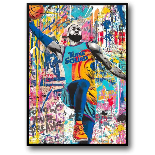 LeBron James Space Jam | Street Graffiti Art