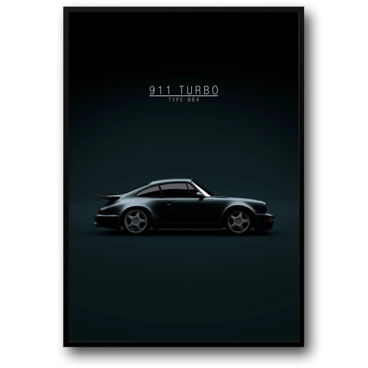 Porsche 911 Turbo | Iconic Car Art