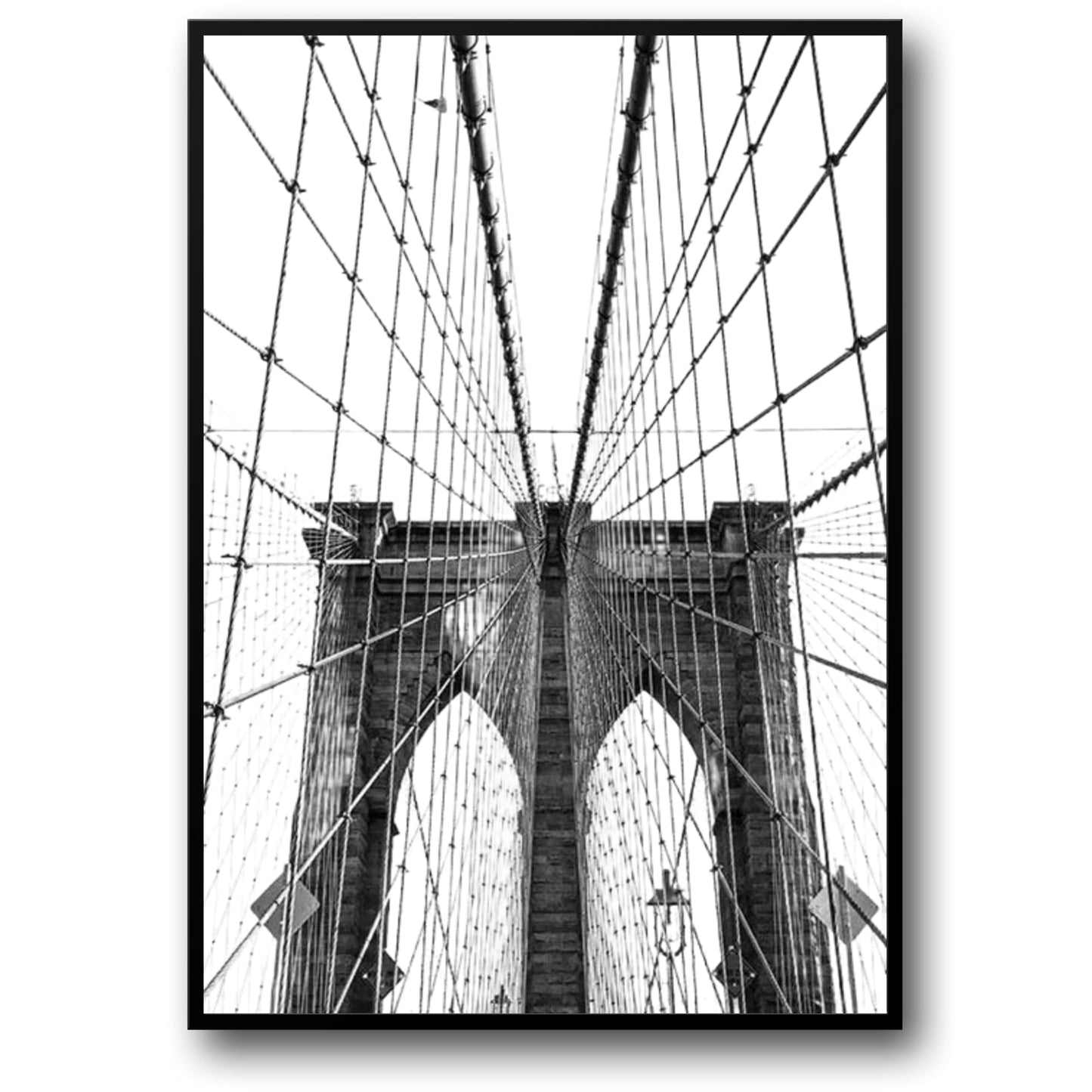 Brooklyn Bridge Symmetry | Iconic NYC Suspension Bridge