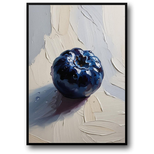 Fresh Blueberry Poster | Fruits Gallery | Home Wall Decor | Vibrant Kitchen Artwork | Nature-Inspired Print