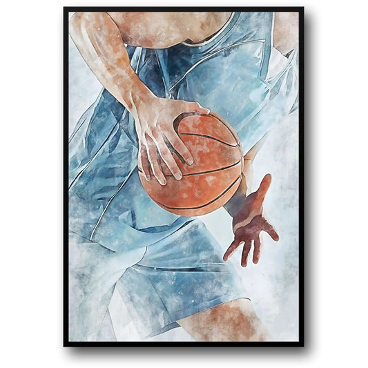 Basketball Poster | NBA Spirit of Sport | Tribute to Passion & Perseverance | Inspirational Wall Art Decor