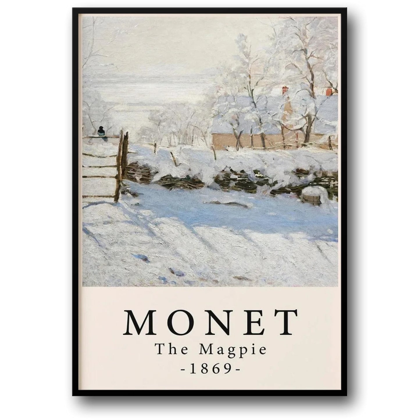 Claude Monet | The Magpie 1869 | Masterpiece Series
