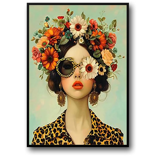 Blossoming Gaze | Floral Portrait