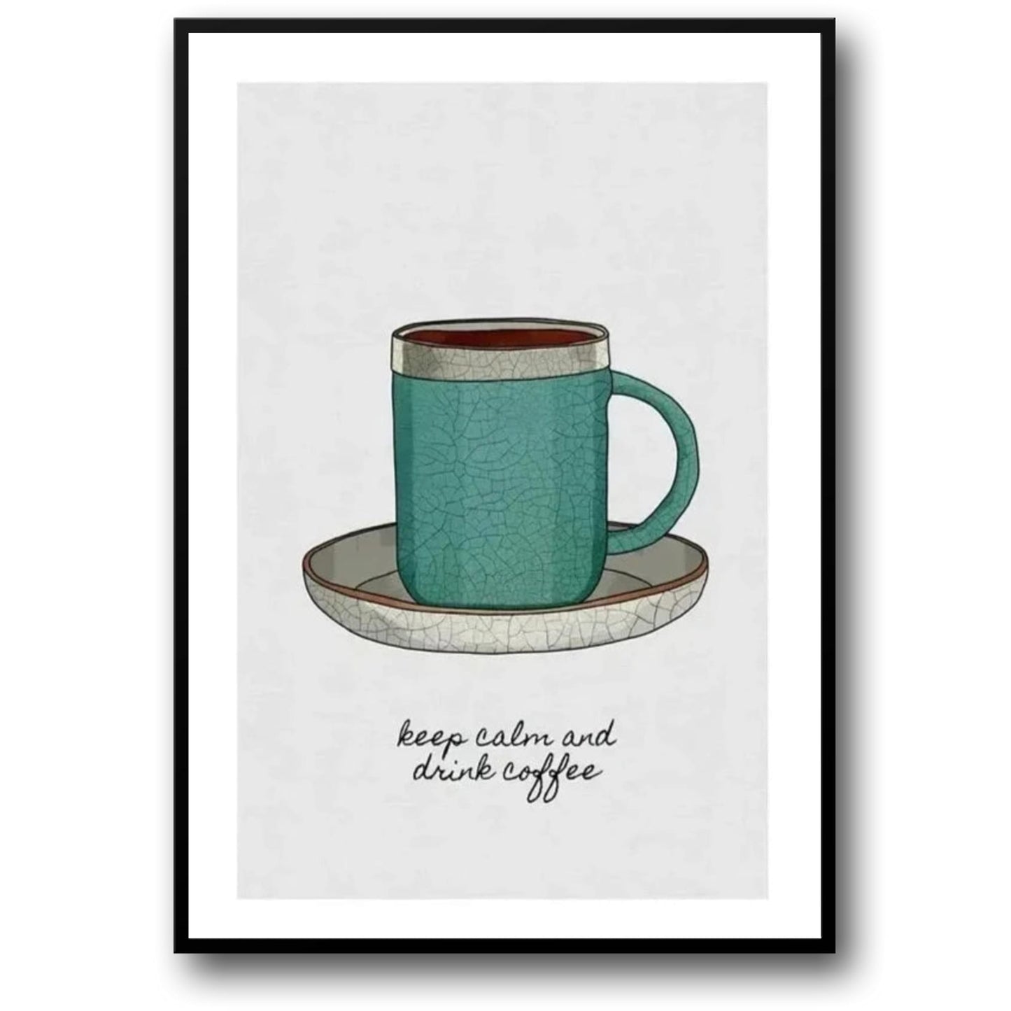 Keep Calm And Drink Coffee | Decorative Wall Poster | Home & Garden Decor | Visual Artwork