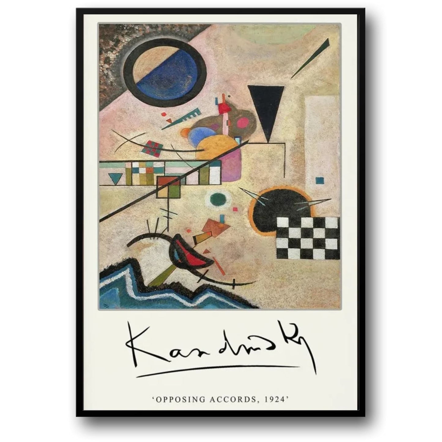 Opposing Accords | Wassily Kandinsky | 1924 | Classic Art Exhibition Poster