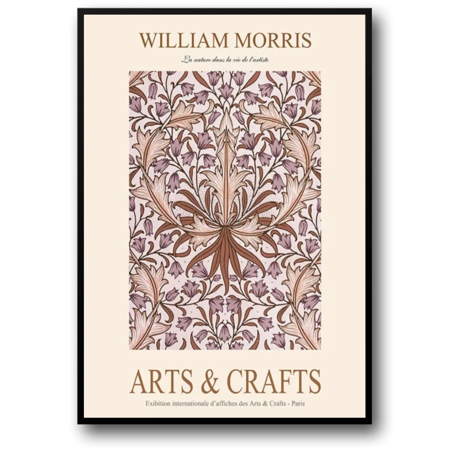 William Morris Poster | Hyacinth Design | Decorative Artwork | Home & Garden Decor | Vintage Style | Art Print
