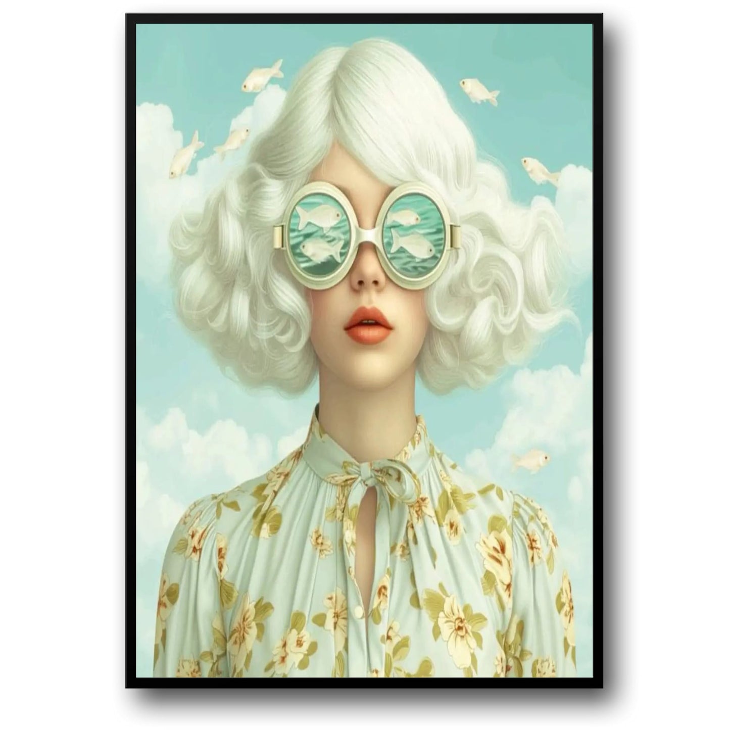 Floral Girl | Botanical Beauty with Sunglasses