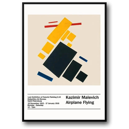 Kazimir Malevich | Airplane Flying | Abstract Art