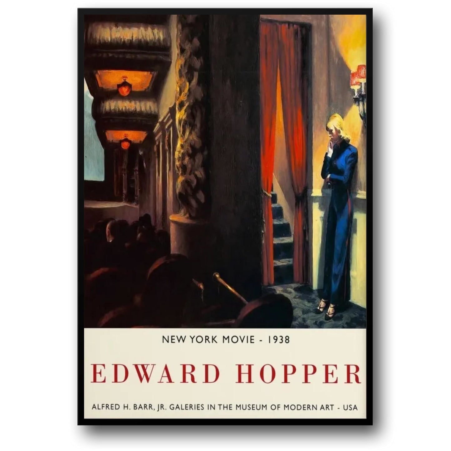 Edward Hopper | New York Movie 1938 | Vintage Cinema Scene