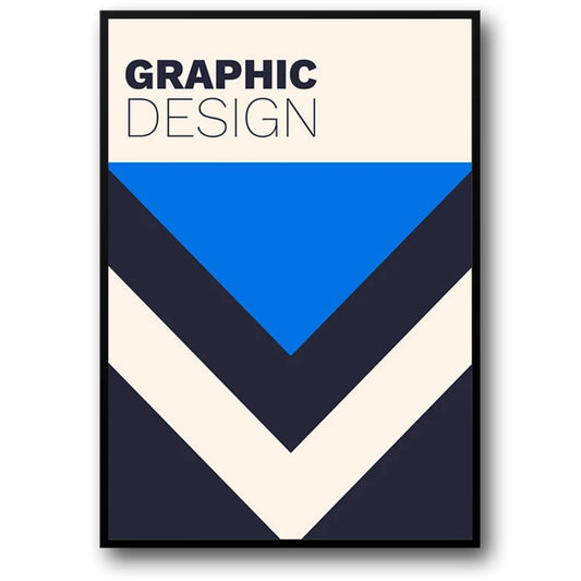 Bauhaus Inspired Poster | Black and White Modern Art Design | Wall Decor | Minimalist Style | Home & Garden Artwork