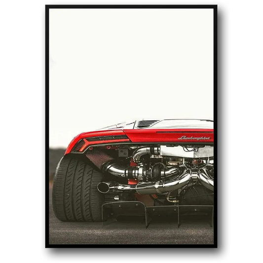 Lamborghini Supercar | Rear View & Chrome Details