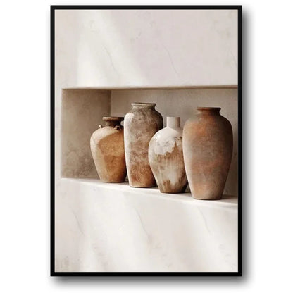 Bohemian Earthen Elegance | Poster | Artistic Wall Decor | Nature-Inspired Design | Home & Garden Artwork | Visual Aesthetics | Natural Color Palette | Bedroom and Living Room Decor