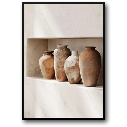 Bohemian Earthen Elegance | Poster | Artistic Wall Decor | Nature-Inspired Design | Home & Garden Artwork | Visual Aesthetics | Natural Color Palette | Bedroom and Living Room Decor