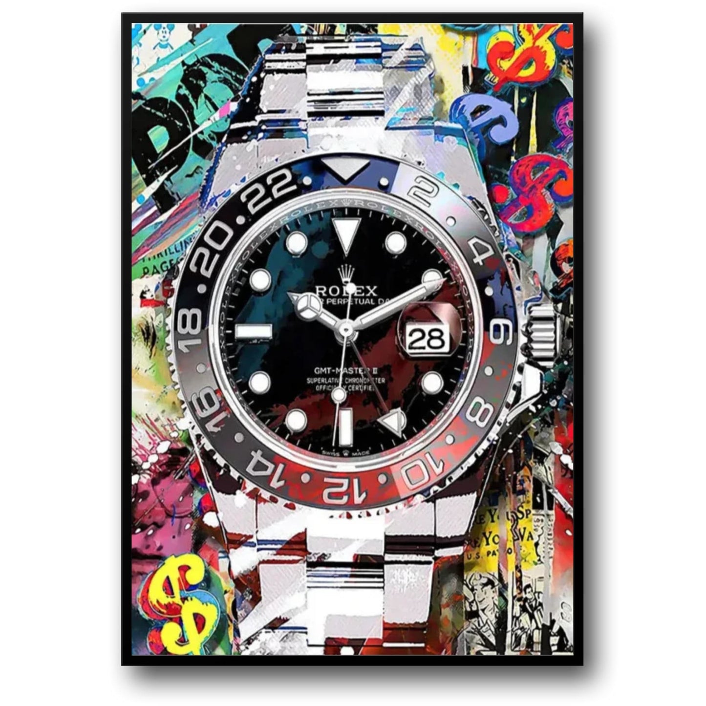Graffiti Rolex GMT-Master 2 | Colorful Contemporary Style