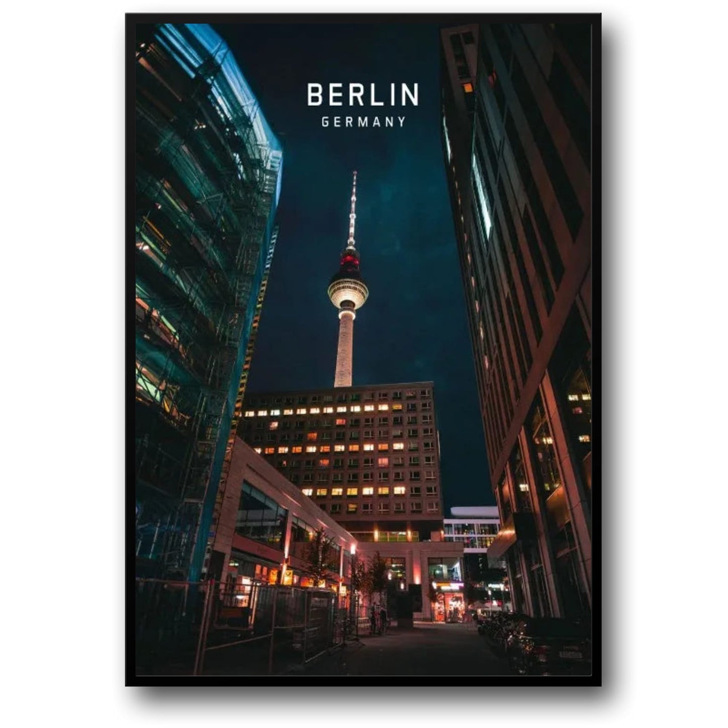 Berlin TV Tower Poster | Iconic Skyline Art | European Cityscape | Architectural Wall Decor