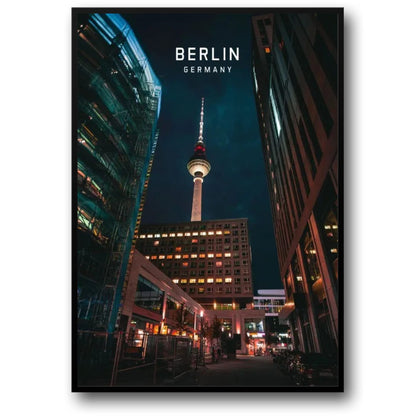 Berlin TV Tower Poster | Iconic Skyline Art | European Cityscape | Architectural Wall Decor