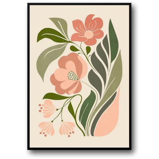 Minimalistic Flowers Poster | Botanical Bliss | Nature-Inspired Wall Art | Elegant Home Decor | Botanical Design | Sophisticated Floral Accent | Artistic Print | Contemporary Aesthetic