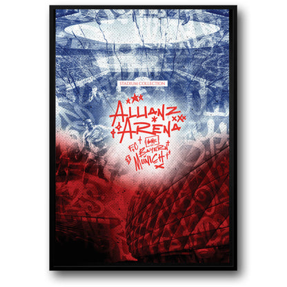 Allianz Arena Poster | Stunning Wall Decor | High-Quality Artwork | Perfect for Home & Office | Football Stadium Design