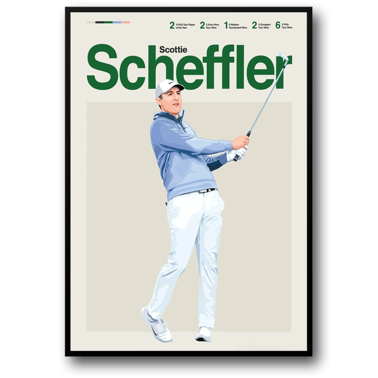 Scottie Scheffler | Golf Legends Dynamic Art